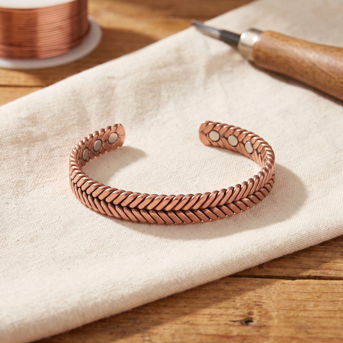 Koperen armband – Gaspeldoorn