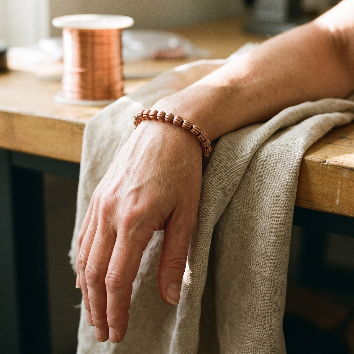 Koperen armband – Schors