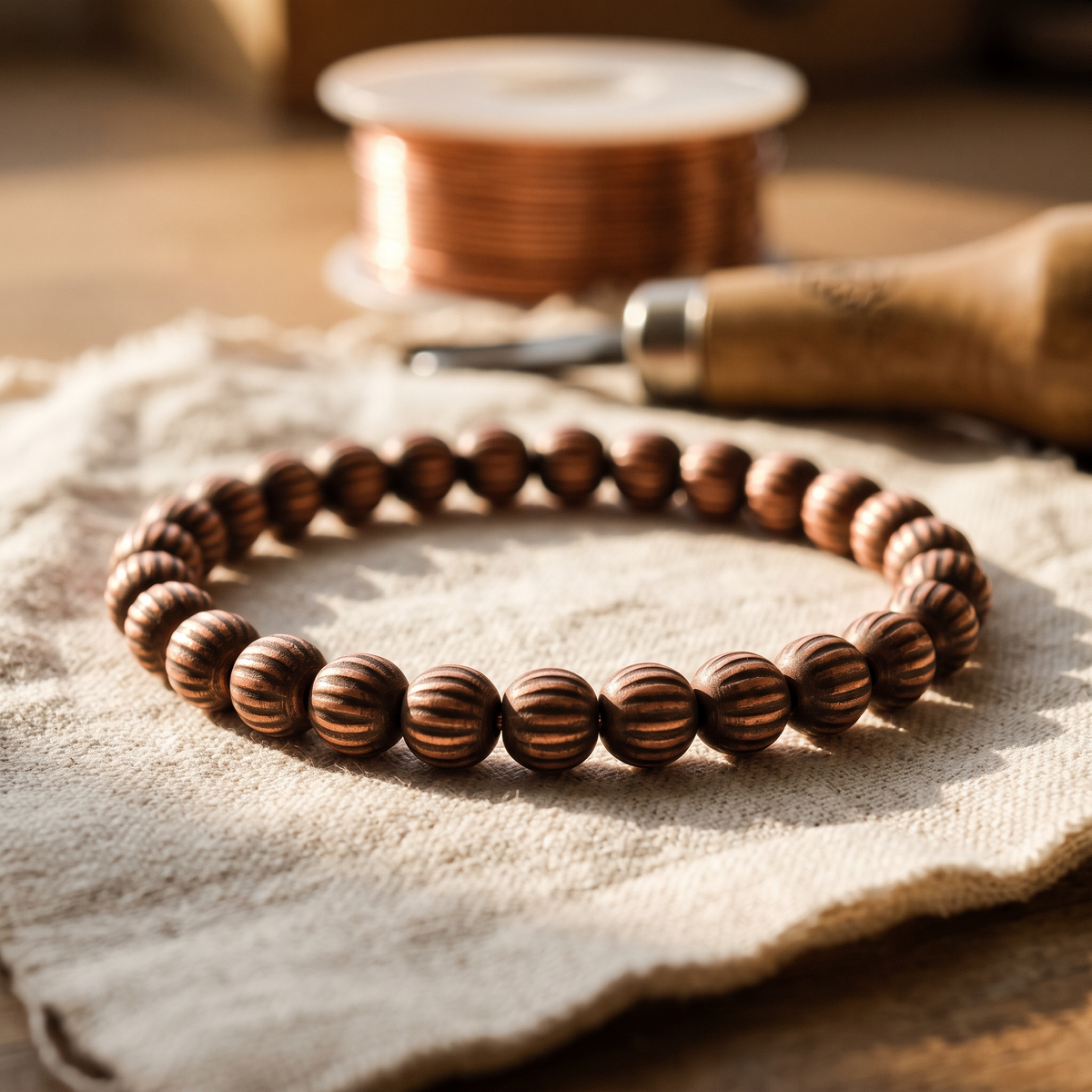 Koperen armband – Schors