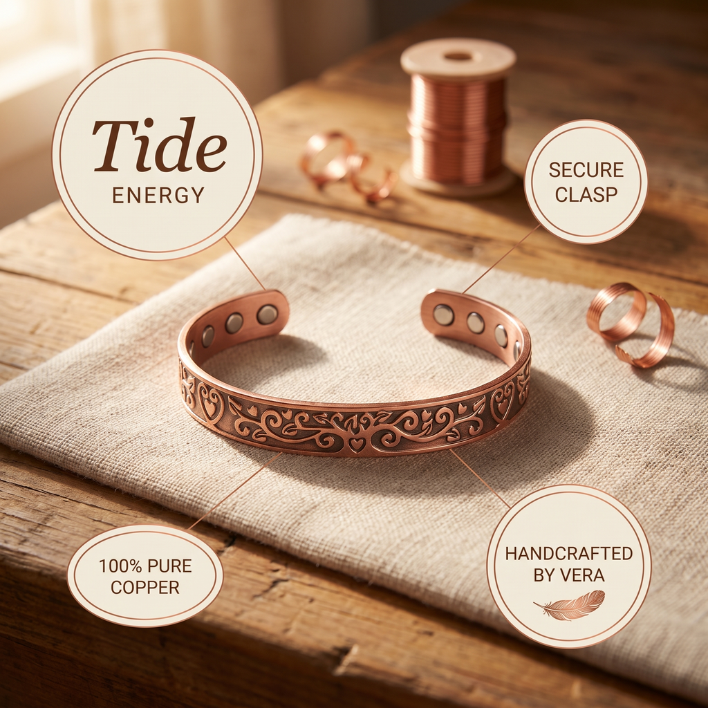Koperen armband – Getij