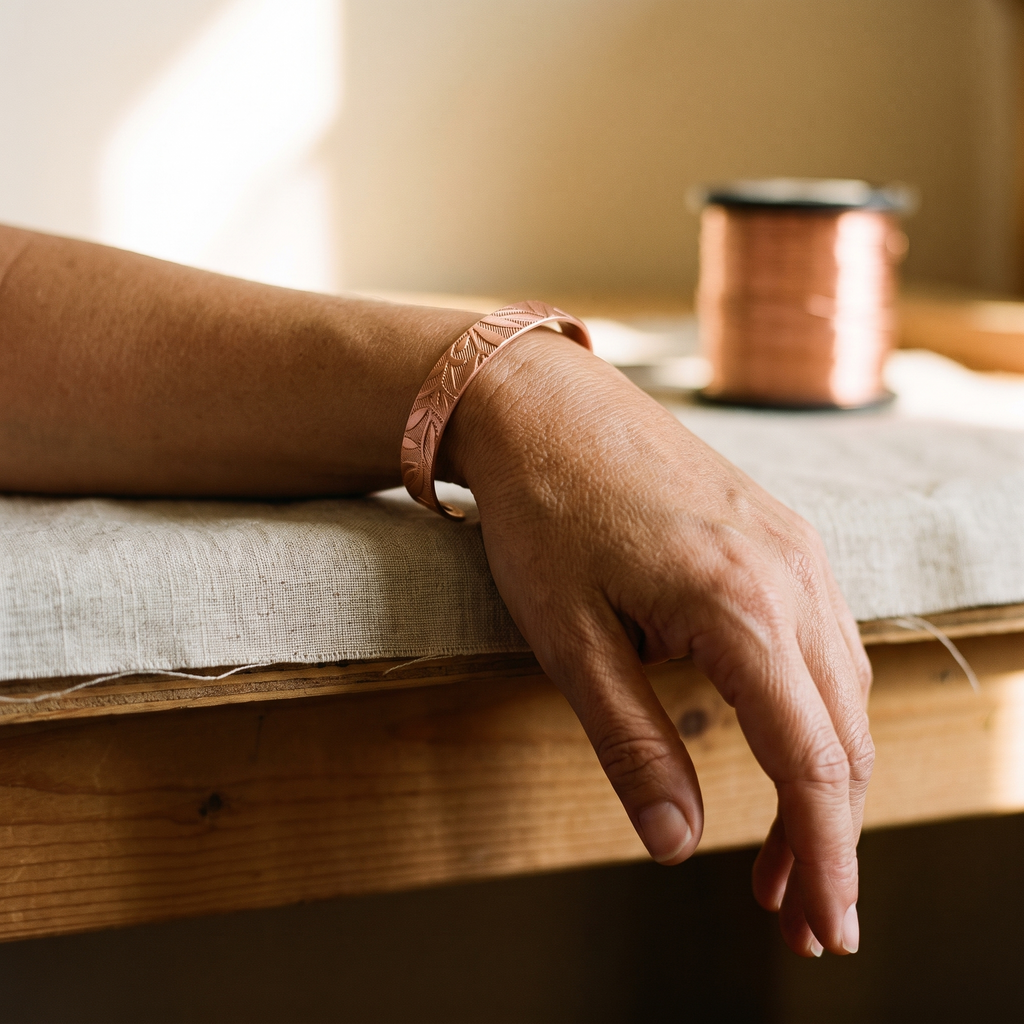 Koperen armband – Bosje
