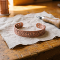 Koperen armband – Hout