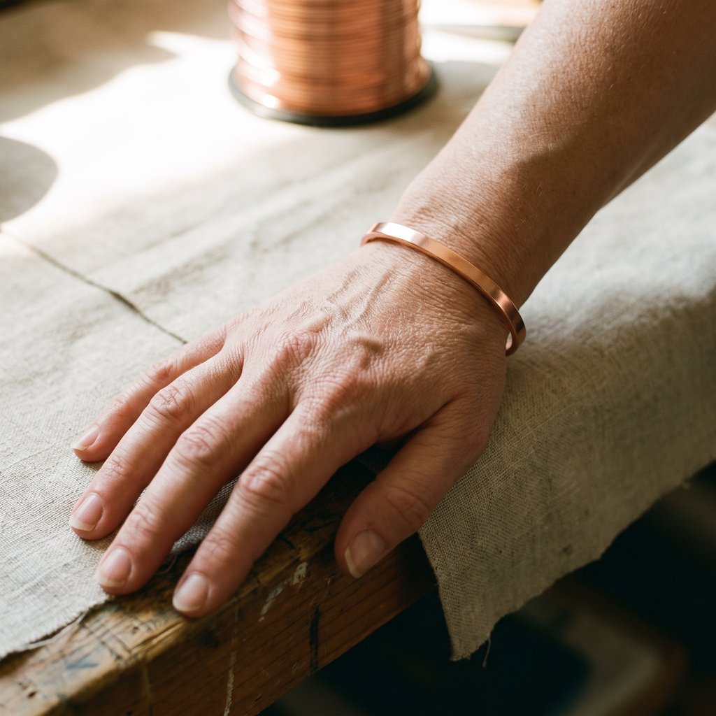 Koperen armband – Rivier