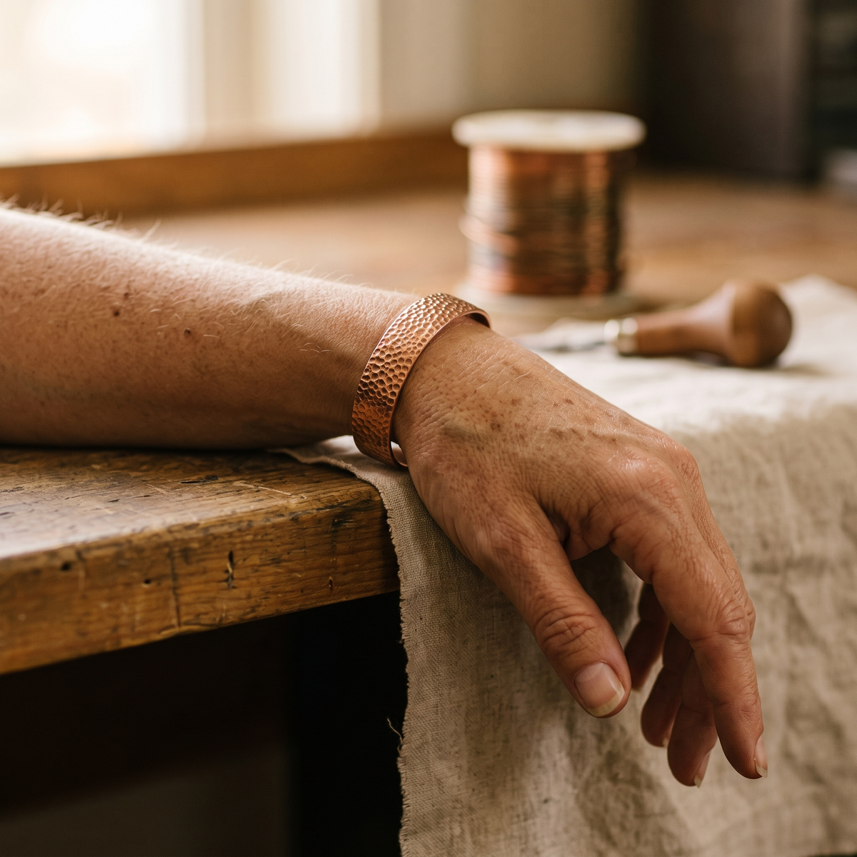 Koperen armband – Maan