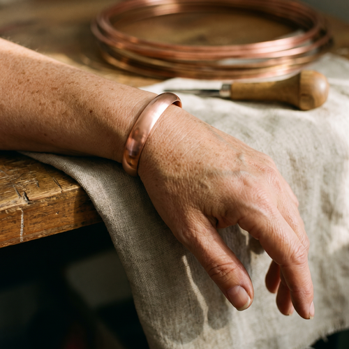 Koperen armband – Getij II